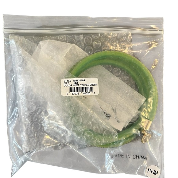 Marc Jacobs Charm Bracelet with Crystals Toucan Green NEW - Picture 2 of 2